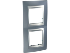 UNICA TOP Ramka 2 podwójna pionowa antracyt MGU66.004V.097 SCHNEIDER ELECTRIC
