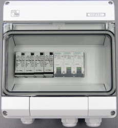 Zestaw przyłączeniowy PV - AC 1 SPD CITEL typu 1+2 1 MCB 16A 3P KV PV AC1+2 600001/C