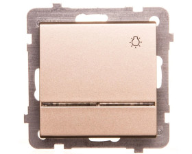 SONATA Przycisk /światło/ z podświetleniem szampański złoty ŁP-5RS/m/39