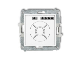 MINI Wyłącznik roletowy (sterowanie lokalne i pilotem) biały MSR-2 KARLIK