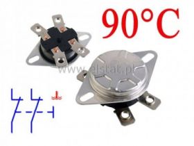 Termiczny wyłącznik; 30A/250V 90°C; NC podwójny