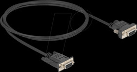 87837 Serial cable D-Sub 9 socket, power to pin 9, 1 m