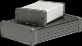 1455K1602BK profile housing, 1455 K, 160 x 78 x 43 mm, black anodized