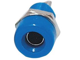 Gniazdo banan 4mm niebieskie K214