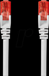 CCGL85200WT05 Patch cable, Cat.6, U/UTP, 0.5 m, white