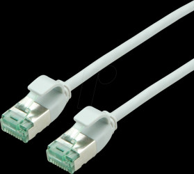 21453300 Patchkabel Cat.6a (Class EA) U/FTP, Slim, grau, 0.15 m