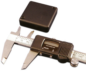 Obudowa ABS szerokość zew. 50 mm długość zew. 50 mm wys. zew. 15 mm Hammond IP54 Czarny