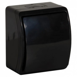 Łącznik jednobiegunowy n/t AQUATIC, IP44, czarny,OR-OE-7100/B