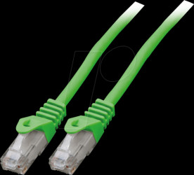 K8104GN.0,5 Cat.6 U/UTP patch cable CCA, 0,5 m, green