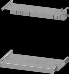 Mounting plate, metal, (L x W x H x D) 600 x 600 x 550 x 400 mm, for 3WA BG I, 3-/4 pole, 8PQ6000-5BA26