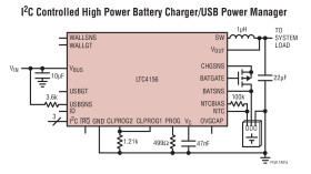 Dual-Input Power Manager/3.5A LiFePO Battery Charger with IC Control and USB OTG