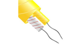 Przewód Termoparowy K, -60 › +350 C., Dł. 25M, Izolacja: Włókno Szklane,...