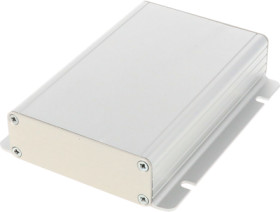 Aluminum enclosure, (L x W x H) 120 x 78 x 28 mm, clear, IP54, 1455JF1201