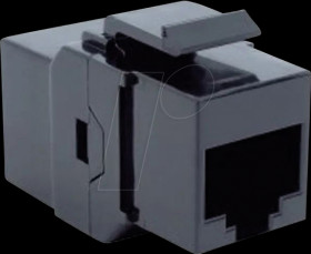 940.112 Keystone module, RJ45 Cat.6 UTP socket, black