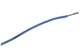 Przewód; silikonowy; SIF; 1 żyła; linka; Cu; 0,25mm2; niebieski; silikon; ciepłoodporny; bezhalogenowy; -60...+180°C; 300/500V;