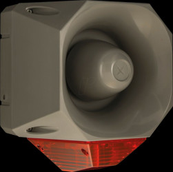 ASSB230120GRL Asserta Maxi AV, grey, red lens, 120 dB, 230 V AC