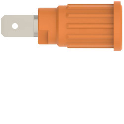 Sch&#xFC;tzinger SEPB 6453 Ni/OR Safety Socket Orange Push-Fit 1pc