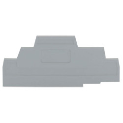 WAGO 280-303 2.5mm Triple Deck End and Intermediate Plate for 280-549 Grey