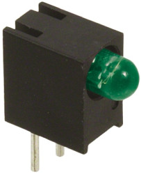 Wskaźnik LED do druku kolor diod Zielony 60° 7,5 V Dialight