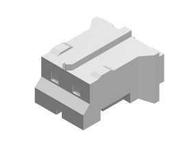 EDAC Obudowa złącza pin żeńskiego na kabel Ilość pinów 2 Wymiary siatki: 2 mm 140-502-210-011 1 szt.