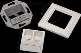 H02010A0040 Module mount, 80x80 mm, 45° outlet, 2x