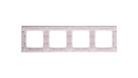 Karo Ramka Poczwórna Do Łączników Ip44 Ecru Perłowy Rh-4S/42