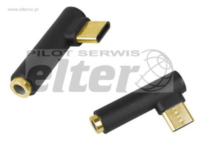 Wtyk USB-C - Gniazdo 3,5 stereo HQ