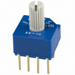 Przełącznik obrotowy 6-pozycyjny THT 100 ma -25 → +70°C