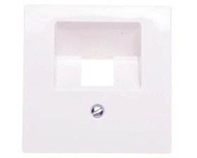 Merten System M Płytka centralna gniazda pojedyncza RJ45 kat.5e biel polarna MTN296219