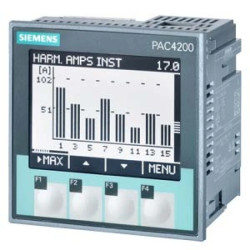 Analizator parametrów sieci PAC4200 x/1A x/5A licznik energii kl.0,2 MODBUS TCP/IP RJ45 2DI 2DO 95-240VAC LUG 7KM4212-0BA00-2AA0