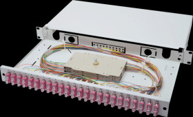 DN-96322-4 Fiber Optic Splice Box, Equipped, SC, OM4