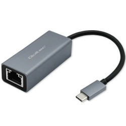 Qoltec Adapter USB-C na RJ45 Ethernet 1000Mb/s Aluminiowa obudowa