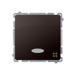 Simon Basic Łącznik krzyżowy z podświetleniem czekoladowy BMW7L.01/47