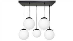 Lampa Wisząca Lima Black 5Xe14 Mlp6525 Milagro