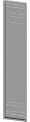 Back wall, rectangular, sheet steel, (W x H x D) 400 x 2000 x 25 mm, 8PQ2420-4BA02