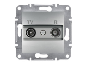 ASFORA Gniazdo antenowe R/TV przelotowe (8dB) aluminium EPH3300361 SCHNEIDER ELECTRIC