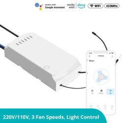 Itead SONOFF iFan04: Wi-Fi Ceiling Fan And Light Controller