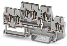 Dwurzędowa złączka szynowa Phoenix Contact 12 → 28AWG STTB 2.5-TWIN-PV 26A 500 V