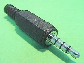 Wtyk JACK 3.5mm 4 polowy stereo + mikrofon