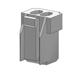 Obudowa złącza zagniatanego 2-pinowe -rzędowe raster: 2.5mm Molex Gniazdo