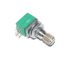 POTENCJOMETR OBROTOWY 2x 20k LINIOWY STEREO 9x11 L-15mm