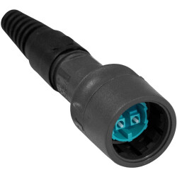 FO plug, LC, OM1, multimode, black, PXF6050B