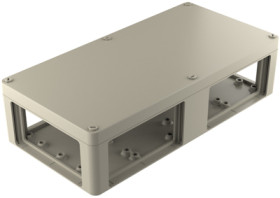 Polyester enclosure, (L x W x H) 541 x 270 x 136 mm, gray (RAL 7032), IP65, 140300000