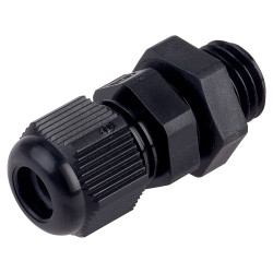 Jacob 50007M12PA/SW M12x1.5 Dometop Gland Longthread Black