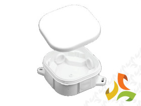 Puszka natynkowa bezhalogenowa PH 92x92 klik 4 wylotowa 92x92x47mm bez zacisków IP54 A.0018B PAWBOL