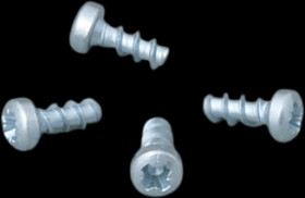 Screw kit, PA, (L) 6 mm, light gray, A9199008