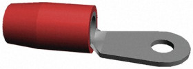 Zacisk oczkowy rozmiar przewodu 1.3mm² Ø , M2 izolowany Czerwony TE Connectivity