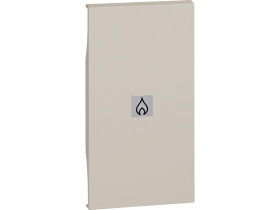 LIVING NOW Klawisz z okienkiem podświetlenia "ogrzewanie" - 2 moduły - piaskowy beż KM01M2PN LEGRAND