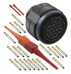 Złącze 19-pinowe Męski Amphenol Limited Żeński Swobodne zawieszanie MIL-DTL-38999 rozmiar 15