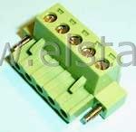 Listwa montaż. kątowa 5-zacisk. żeńska r = 5